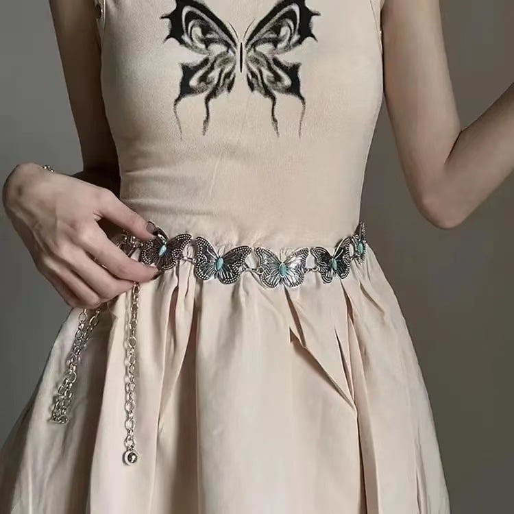 Lanac za struk od metala za žene, etnički stil, ljeto 2024.