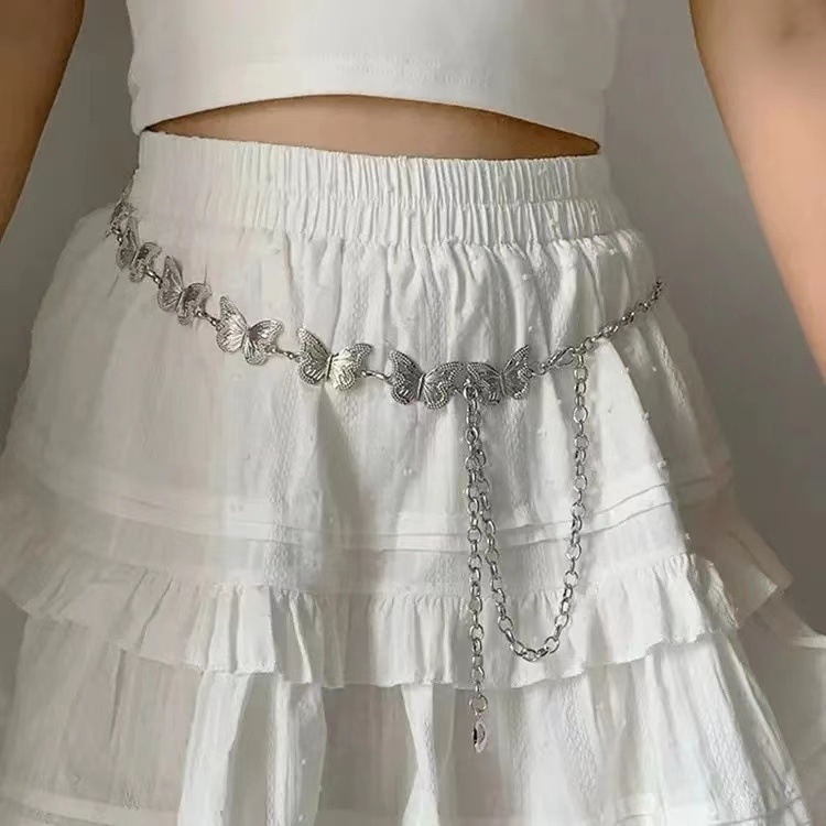 Lanac za struk od metala za žene, etnički stil, ljeto 2024.