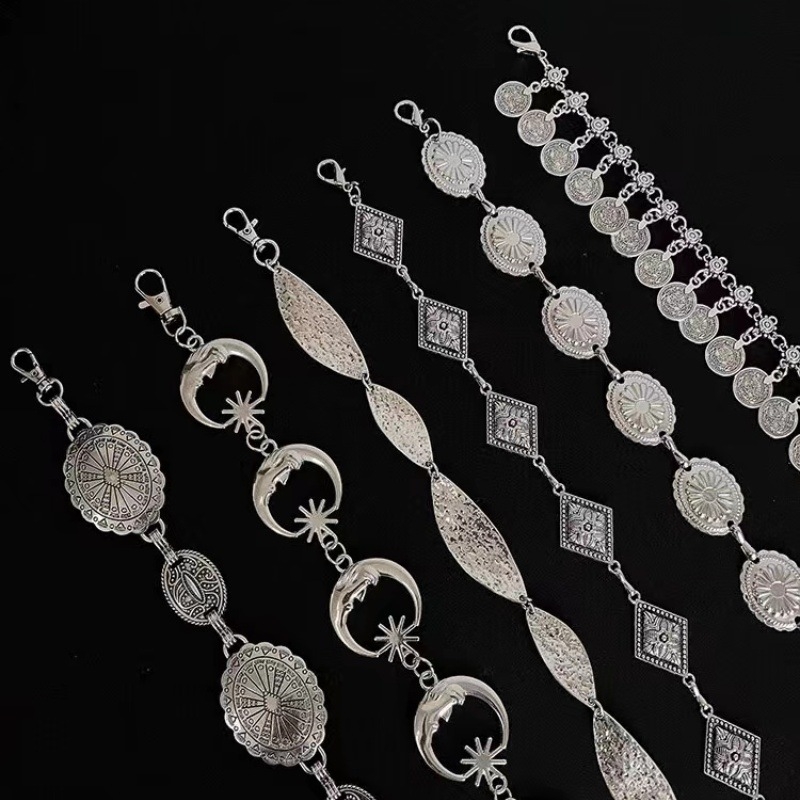 Lanac za struk od metala za žene, etnički stil, ljeto 2024.