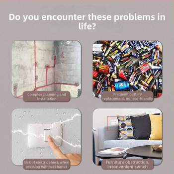 Bezdrôtové diaľkové ovládanie s generovanou energiou a RF riadením, určené pre priemyselné senzorové systémy a inteligentný dom, bezdrôtový zvonček na dvere (bez batérií)