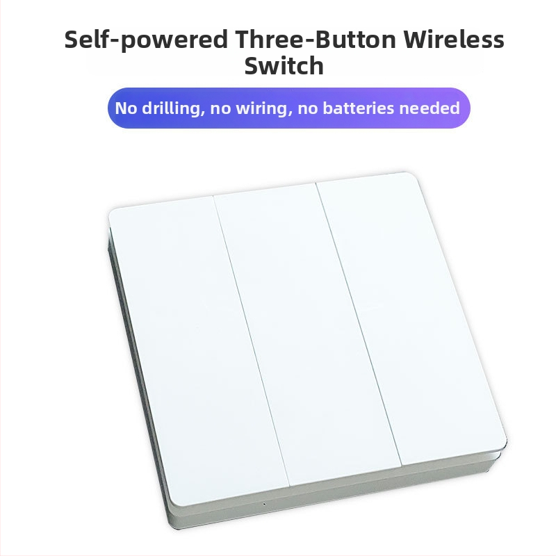 Bezdrôtové diaľkové ovládanie s generovanou energiou a RF riadením, určené pre priemyselné senzorové systémy a inteligentný dom, bezdrôtový zvonček na dvere (bez batérií)