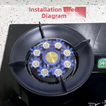Držiak pre plynovú varnú dosku – univerzálny protišmykový stojan na hrnce s piatimi pazúrmi, zosilnený dizajn