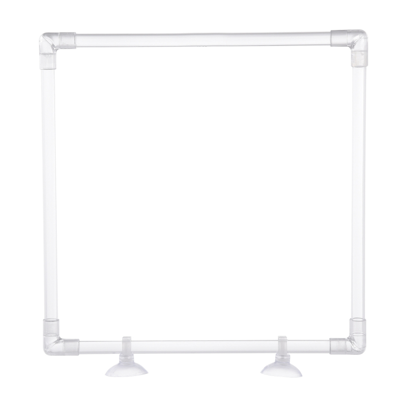 Τροφοδότης ψαριών για ενυδρείο, διαφανής, κυκλικός, ακρυλικός, με βεντούζα