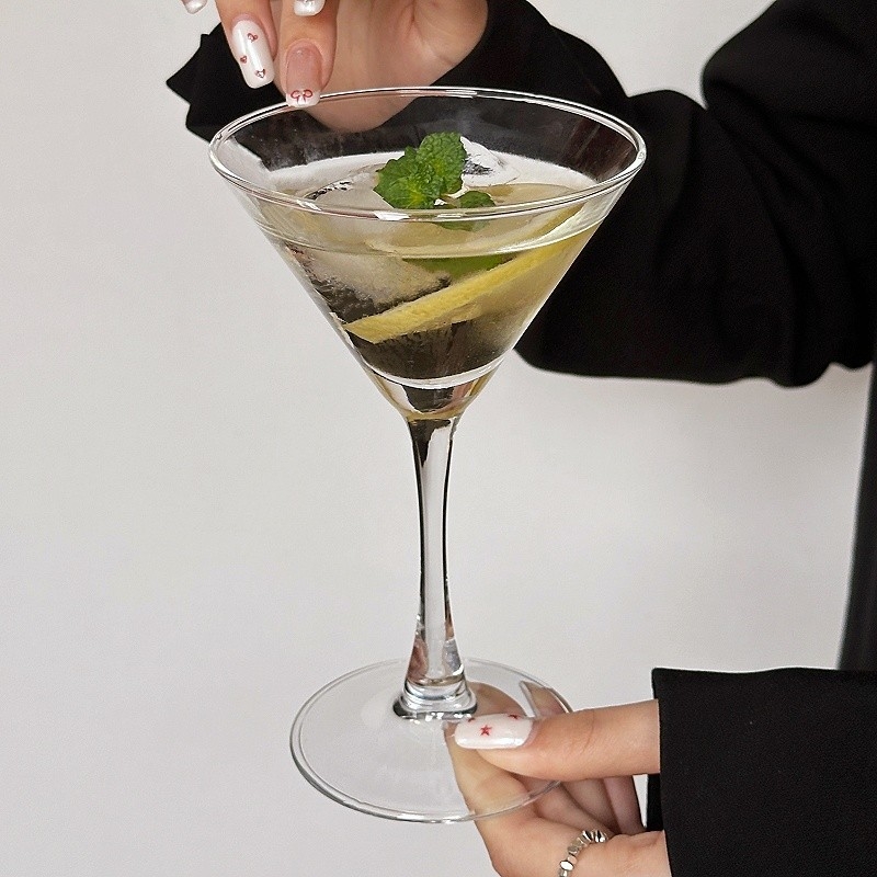 Ποτήρι κοκτέιλ από γυαλί, χωρητικότητα 101–200 ml, μοντέρνο απλό στυλ, δυνατότητα εκτύπωσης λογοτύπου, μονάδα