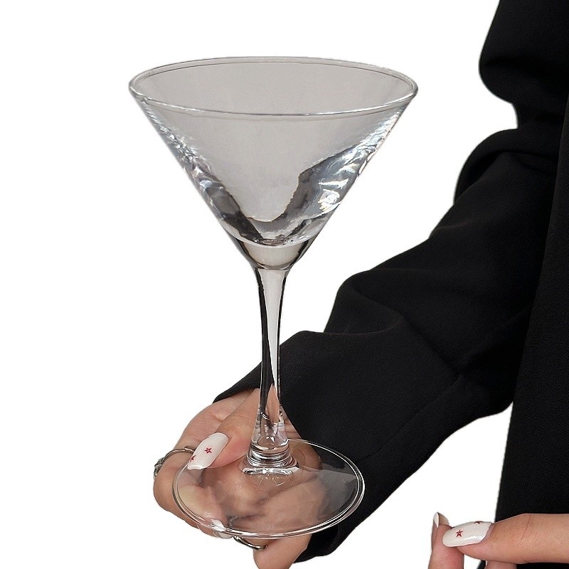 Ποτήρι κοκτέιλ από γυαλί, χωρητικότητα 101–200 ml, μοντέρνο απλό στυλ, δυνατότητα εκτύπωσης λογοτύπου, μονάδα