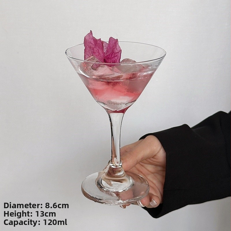 Koktejová pohár zo skla, objem 101–200 ml, moderný jednoduchý štýl, tlač loga k dispozícii, jedna jednotka