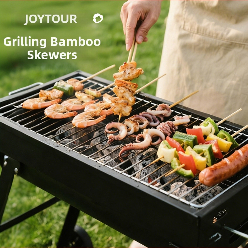 Barbecue špízy z prírodného bambusu, 250 ks, Guangdong, balené