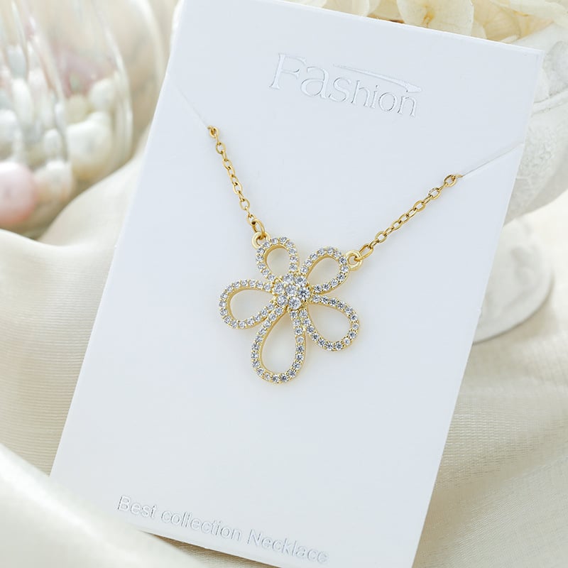 Lagani luksuzni kolut za klavikulu s dvostrukim privjeskom, titan čelik, duljina 41–50 cm