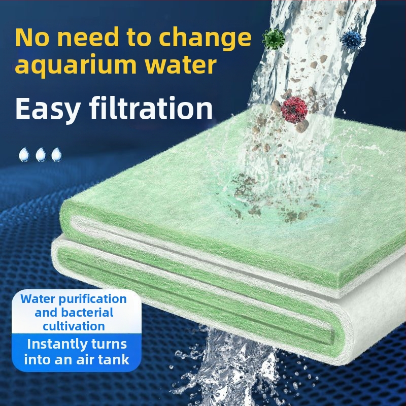 Burete filtrant pentru acvariu, densitate înaltă, strat superior de filtrare, material de filtrare îngroșat