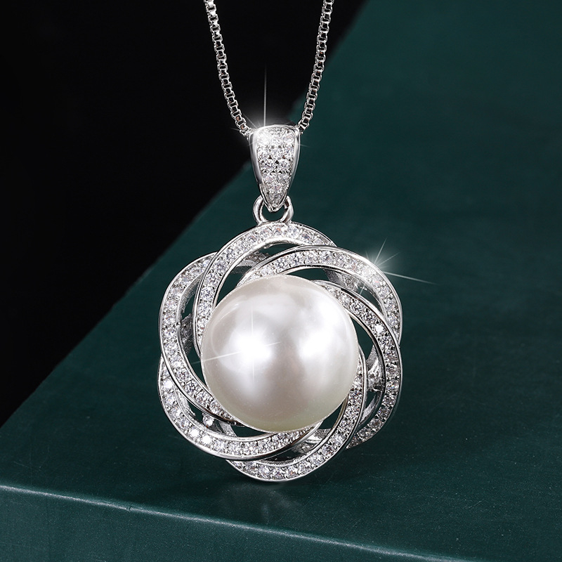 Ogrlica s pozlaćenim bakrom, kutijastim lancem, geometrijskim privjeskom, lagani luksuzni stil