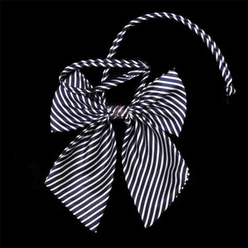 Παπιγιόν για γιακά με λουλούδι — πολυεστέρας, ριγέ μοτίβο, εκτύπωση, στυλ γραφείου