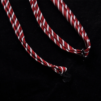 Παπιγιόν για γιακά με λουλούδι — πολυεστέρας, ριγέ μοτίβο, εκτύπωση, στυλ γραφείου