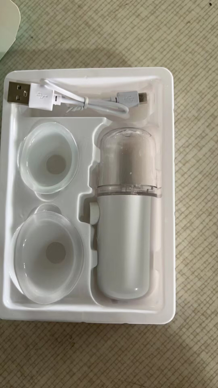 Ηλεκτρική συσκευή περιποίησης ματιών με νανο ψεκασμό υγρασίας, περιποίηση ματιών και προσώπου, κρύος ψεκασμός, μία ταχύτητα, χρόνος ψεκασμού έως 10 δευτερόλεπτα.