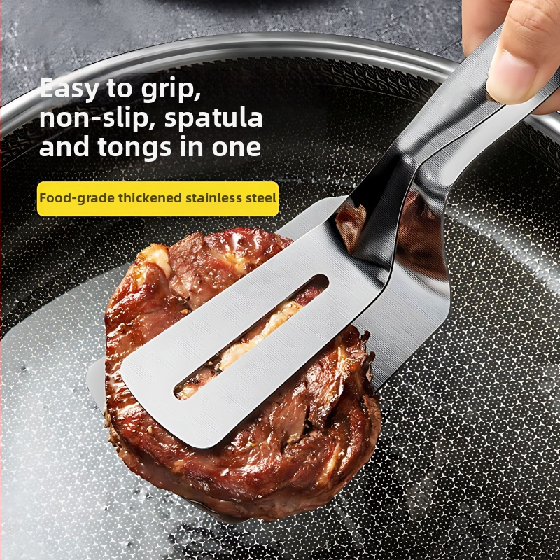 Kliešte na jedlo z nehrdzavejúcej ocele 410 – Multifunkčné kuchynské kliešte s protišmykom, proti popáleniu a vysokou teplotnou odolnosťou