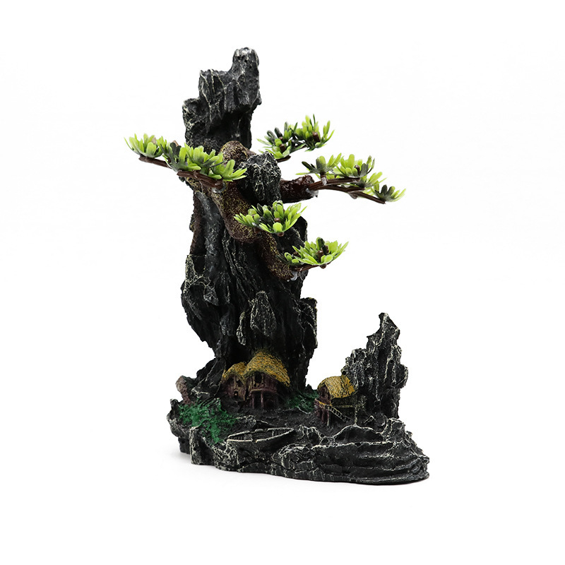 Pietre decorative din rășină pentru acvariu – material ecologic, marcă manu, stil natural, greutate aproximativă 300 g