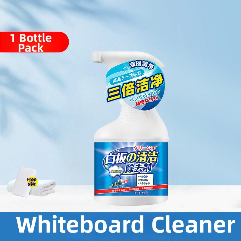 The hehe of mu Υγρό καθαρισμού λευκής επιφάνειας για διδασκαλία – Αφαιρεί μελάνι από μαρκαδόρους, 28 φιάλες ανά κουτί