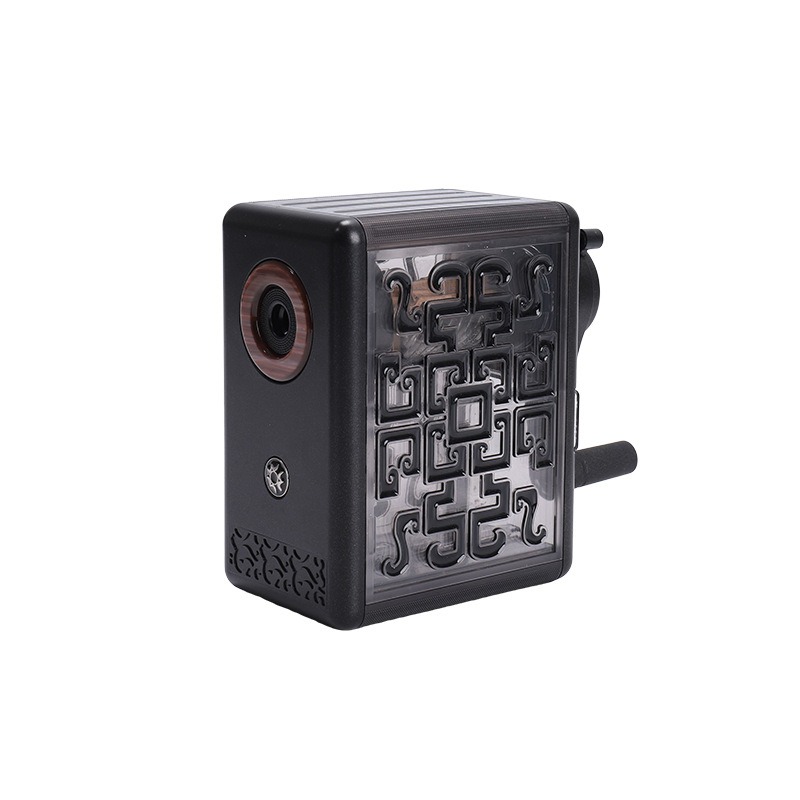 Femili Oštrilo za olovke u antičkom stilu za djecu i učenike, ručno okretno, plastično, geometrijski oblik, neto težina 422 g