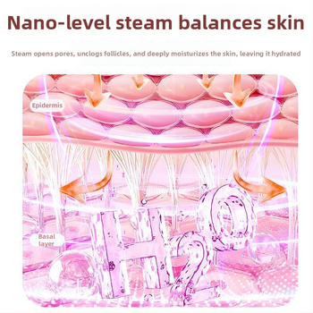 Tvárny parný inhalátor s parou trvajúcou viac ako 180 s, 5 rýchlostí, bez batérie, technológia bezbolestnej termickej hydrofacial penetrácie