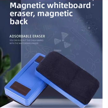 Μαγνητική γόμα λευκής επιφάνειας με σφουγγάρι, διπλής χρήσης, χωρίς σκόνη