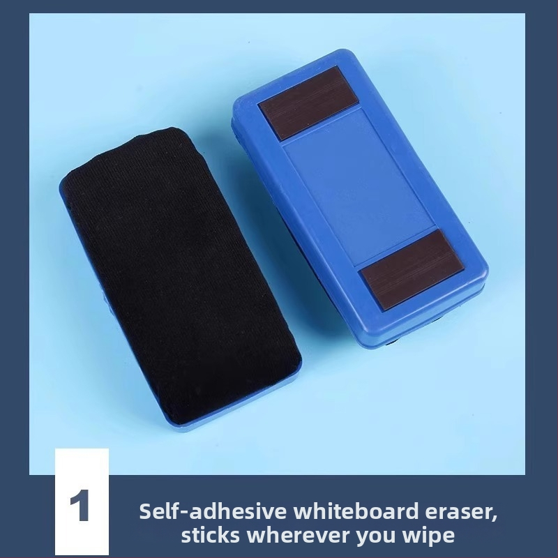Μαγνητική γόμα λευκής επιφάνειας με σφουγγάρι, διπλής χρήσης, χωρίς σκόνη