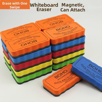 Magnetická guma na tabuľu pre domáce vzdelávanie, s flanelovou zadnou stranou, ľahko zotrie