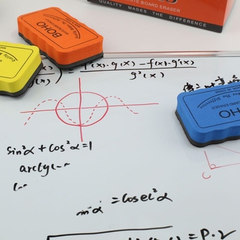 Μαγνητικό σβηστήρι λευκού πίνακα για οικιακή διδασκαλία, με φλανελ πίσω, εύκολο σκούπισμα