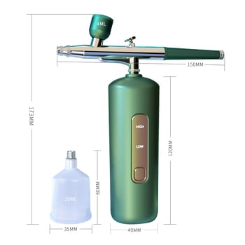 Συσκευή ενυδάτωσης προσώπου με έγχυση οξυγόνου, φορητή χειροκίνητη συσκευή καθαρισμού πόρων, ενσωματωμένη μπαταρία 300–500 mAh, κρύος ψεκασμός, δεύτερη ταχύτητα