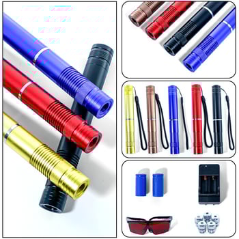 Лазерен указател-писалка, високопроизводителен, дълъг обсег, алуминиев корпус, за училищно обучение, модел B008