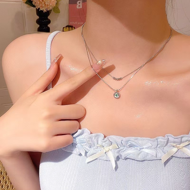 JISHU bakrena ogrlica s privjeskom u obliku srca na regularnom lancu, unisex, stil izvan mainstreama