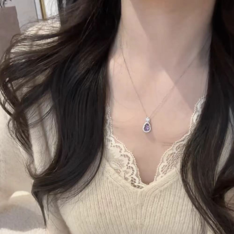 JISHU bakrena ogrlica s privjeskom u obliku srca na regularnom lancu, unisex, stil izvan mainstreama