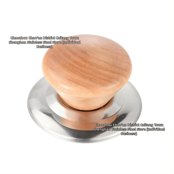 Drevený pokrievka na hrniec s dreveným gombom, proti popáleniu, kuchynský doplnok, Shenghan