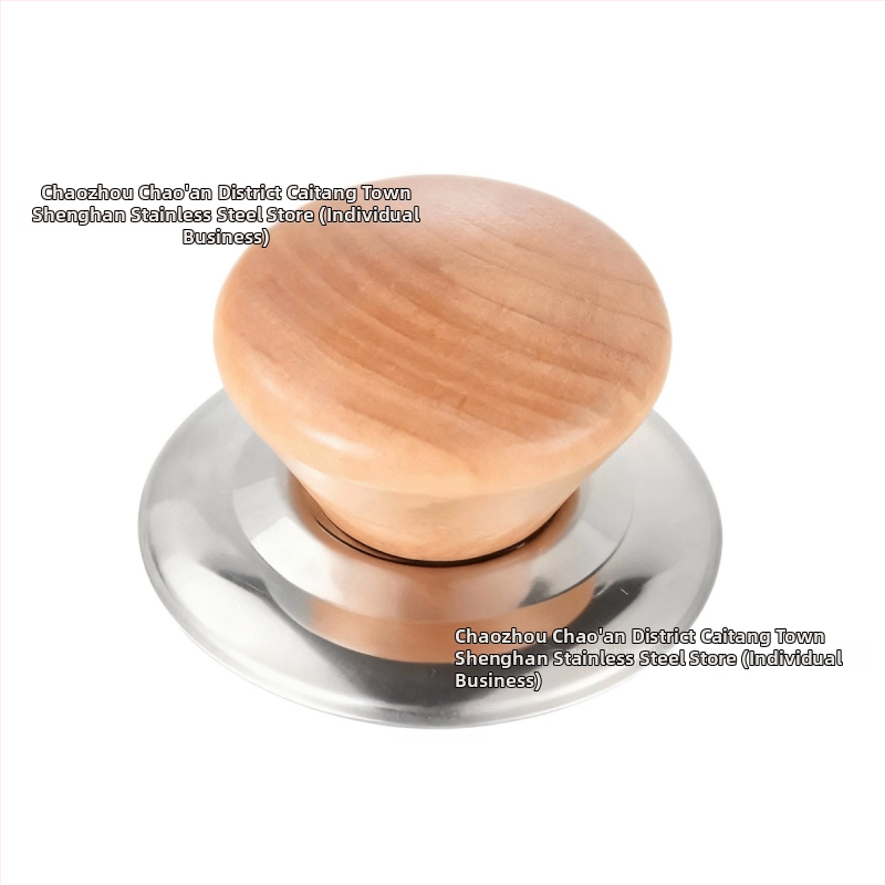 Drevený pokrievka na hrniec s dreveným gombom, proti popáleniu, kuchynský doplnok, Shenghan