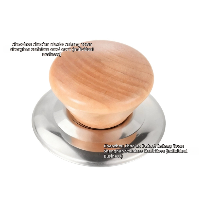 Drevený pokrievka na hrniec s dreveným gombom, proti popáleniu, kuchynský doplnok, Shenghan