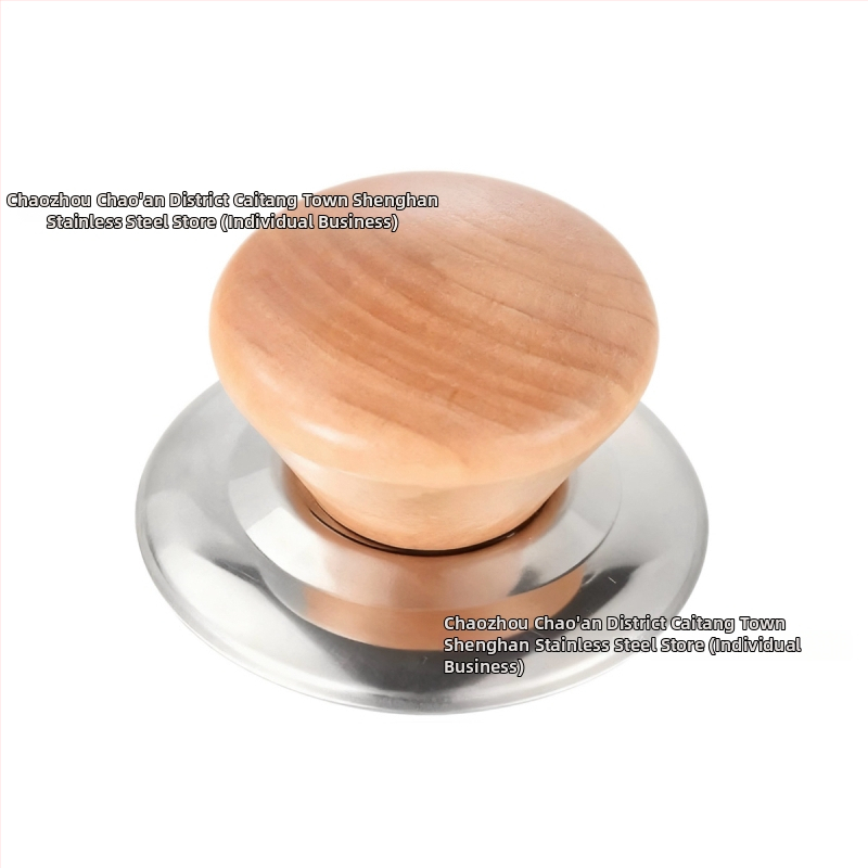 Drevený pokrievka na hrniec s dreveným gombom, proti popáleniu, kuchynský doplnok, Shenghan