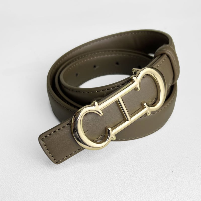 Curea de talie din PU cu lanț decorativ pentru talie și cataramă din aliaj, închidere cu pin, lățime 2-4 cm, stil versatil