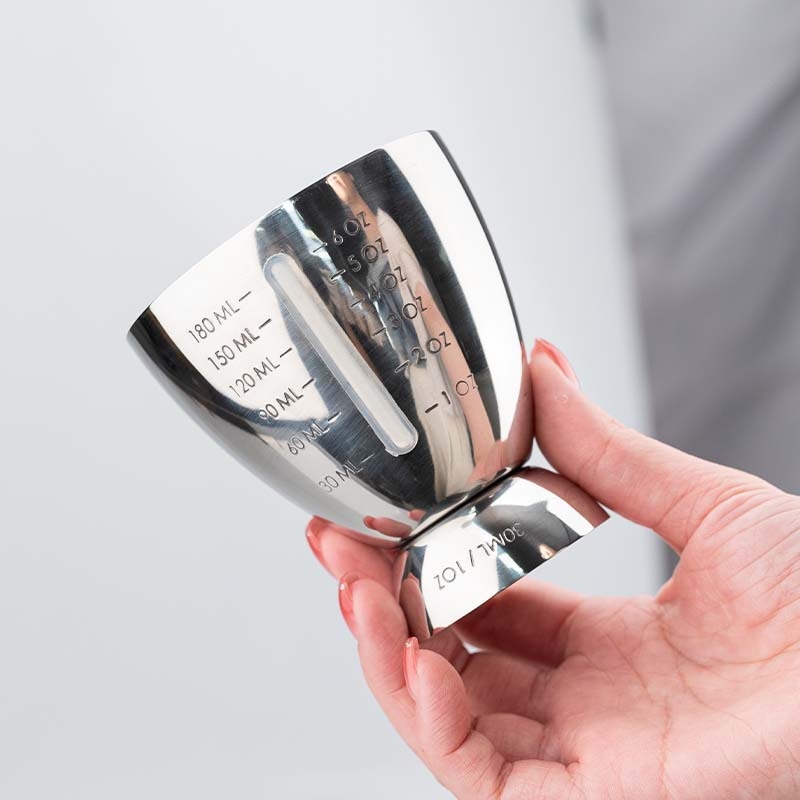 Tojás alakú mérőedény rozsdamentes acélból, skálával, BINLUO, 80 g