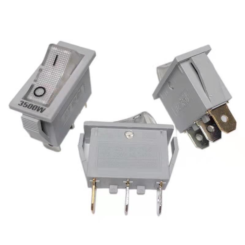 Elektromos wok/serpenyő kapcsoló gomb, multifunkcionális, hajóformájú ovális kivitel világítással, CQC tanúsítvány, névleges ≤250V, elektromos élettartam 10000 ciklus