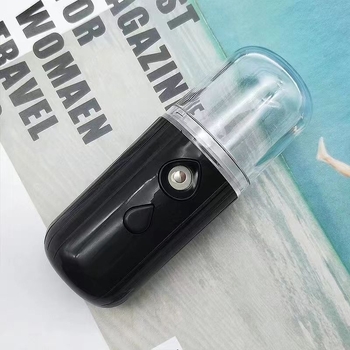 Νάνο σπρέι ενυδάτωσης προσώπου — φορητός χειρός ψεκαστήρας, κρύος ψεκασμός, 1η ρύθμιση, ενσωματωμένη μπαταρία 100–300 mAh, διάρκεια ομίχλης έως 10 s, αυτονομία 1–3 h