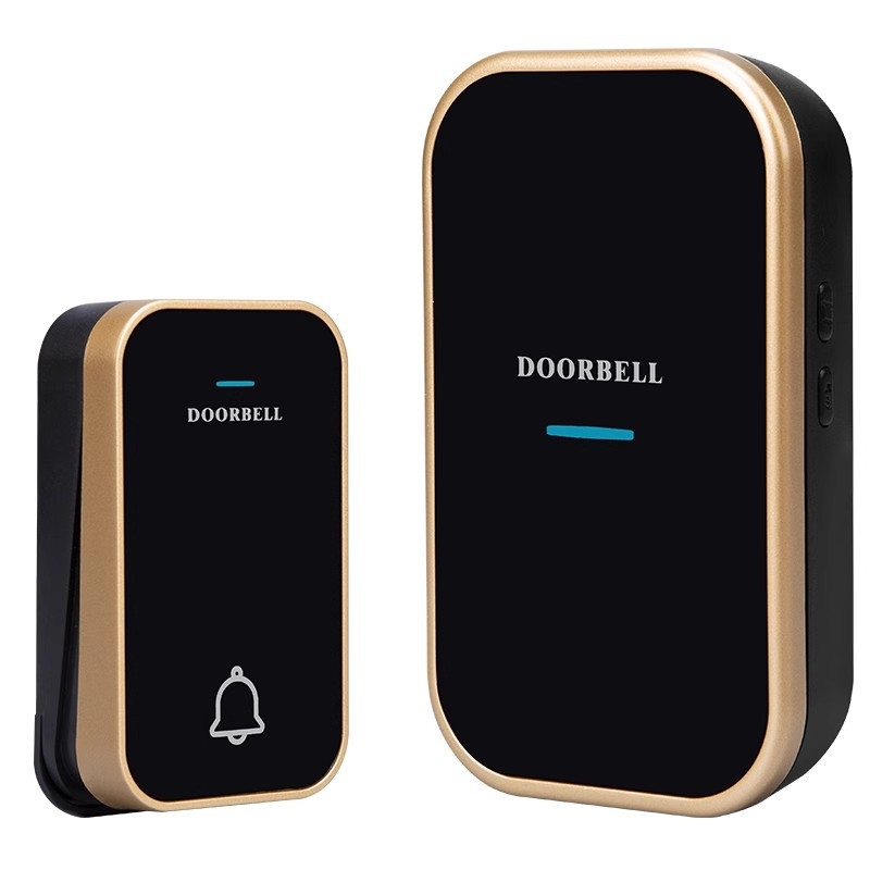 Ασύρματος οικιακός κουδούνι πόρτας – αυτοφορτιζόμενος, χωρίς μπαταρία, αδιάβροχος, υπέρ-μακρύ εύρος για ηλικιωμένους, 110-220V