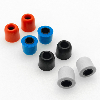 Memóriás habból készült fülbetétek in-ear fejhallgatókhoz – zajcsökkentés 30 dB, mosható, egyenes szájú fülillesztés, Sorozat T