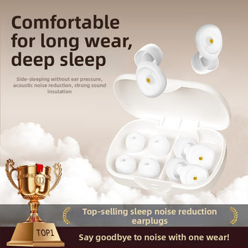 Silikónové štuple do uší pre spanie a učenie, 38 dB znižovanie hluku, prateľné