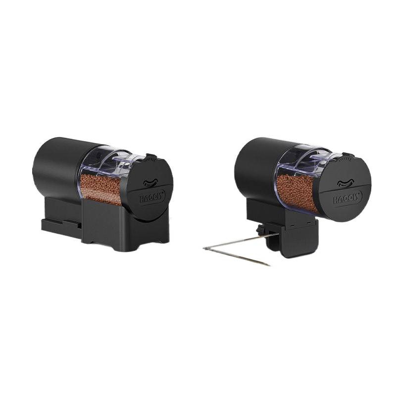 Τροφοδότης ενυδρείου με έξυπνο χρονόμετρο για διακοσμητικά ψάρια και χελώνες, αυτόματη σίτιση, πλαστικό Amber, 1 τεμάχιο