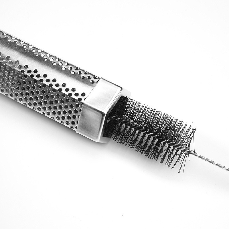 Rozsdamentes acél BBQ füstölő — hatszögletű rombusz forma, hordozható, rozsdaálló, tapadásmentes