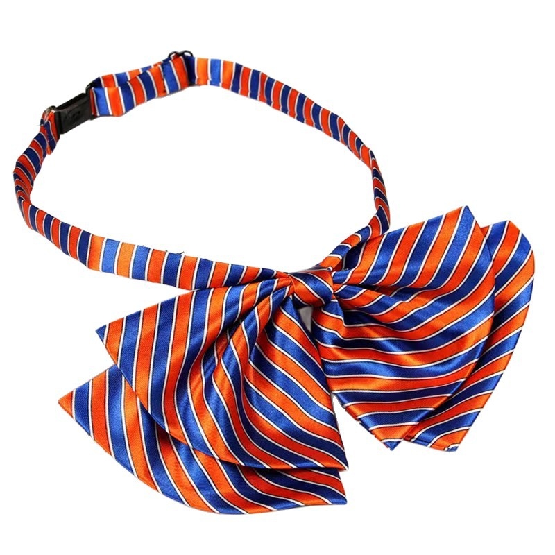 Γυναικείο ριγέ επαγγελματικό πουκάμισο με παπιγιόν, ευθύς γιακά, εθνοστυλ (φθινόπωρο 2024)