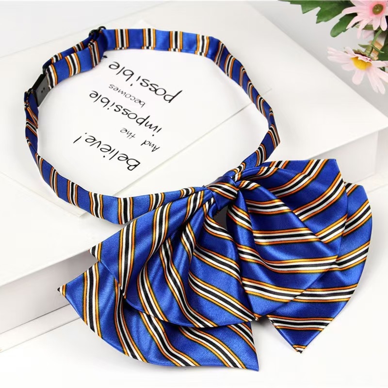 Γυναικείο ριγέ επαγγελματικό πουκάμισο με παπιγιόν, ευθύς γιακά, εθνοστυλ (φθινόπωρο 2024)