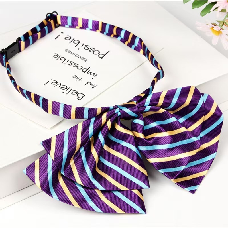 Γυναικείο ριγέ επαγγελματικό πουκάμισο με παπιγιόν, ευθύς γιακά, εθνοστυλ (φθινόπωρο 2024)