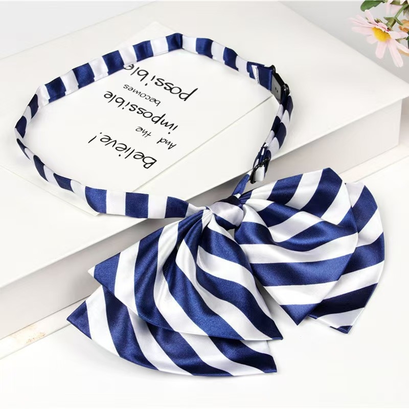 Γυναικείο ριγέ επαγγελματικό πουκάμισο με παπιγιόν, ευθύς γιακά, εθνοστυλ (φθινόπωρο 2024)