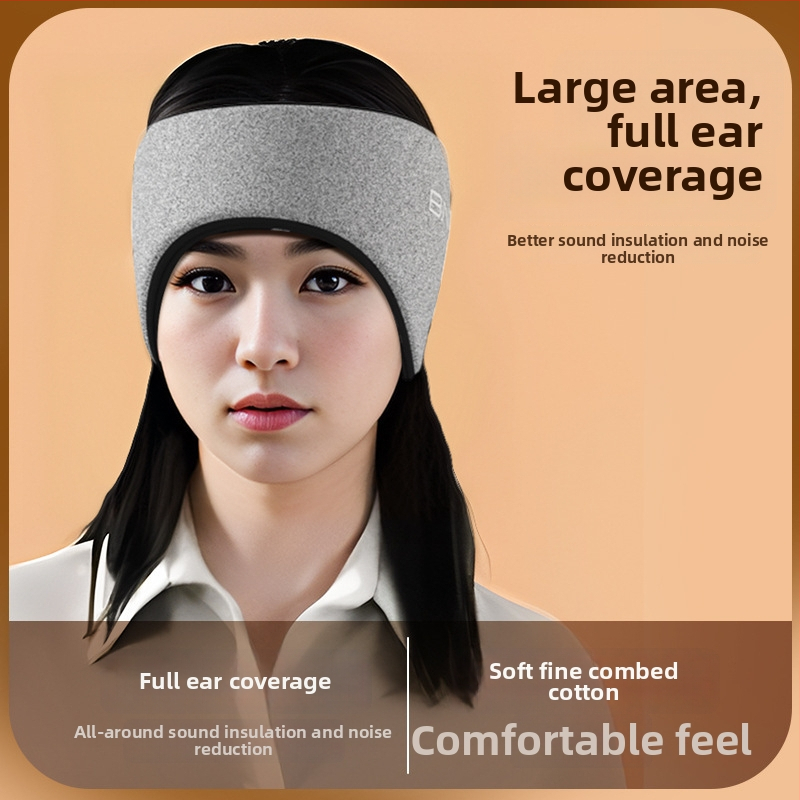 Maska na oči s integrovanou ochranou uší, bavlnená, tlmenie hluku, priedušná, blokuje svetlo