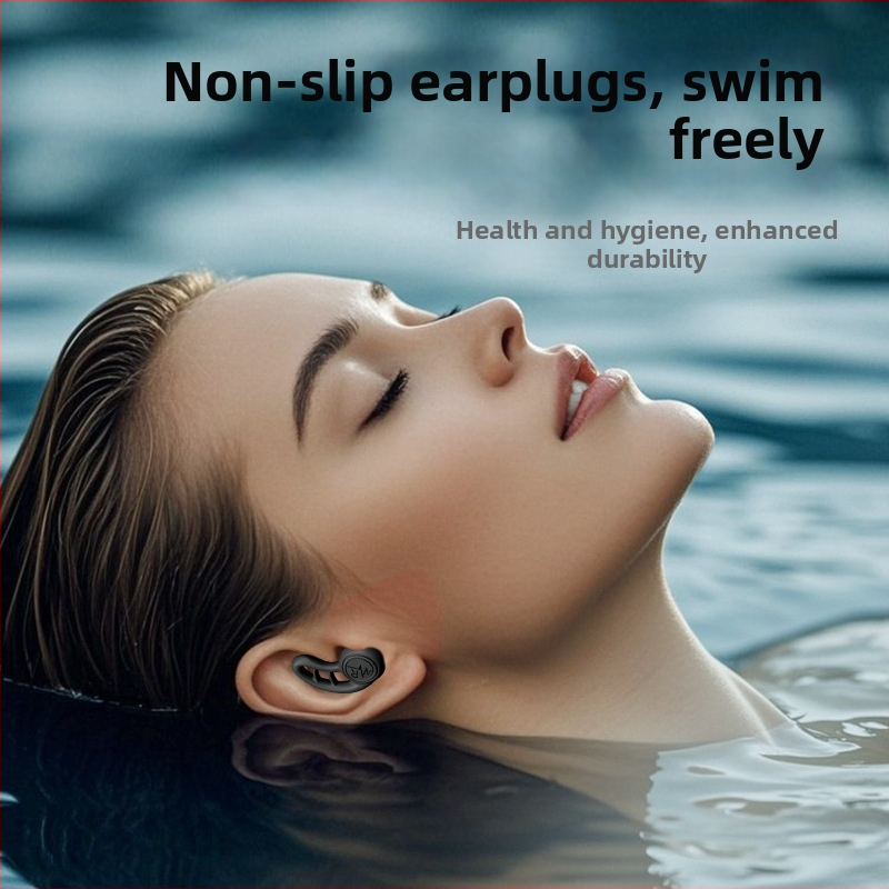 Silikónové štuple do uší na spanie — tlmenie hluku a vodotesné, na spanie, kúpeľ a plávanie
