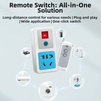 Bezdrôtová zásuvka s diaľkovým ovládaním pre vodnú pumpu, vysoký výkon, 220V, meďové telo, CCC certifikované, národný štandard.